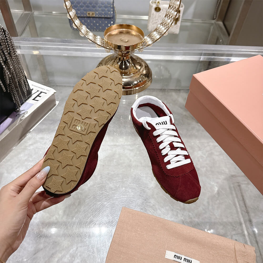M1um1u Suede Sneakers