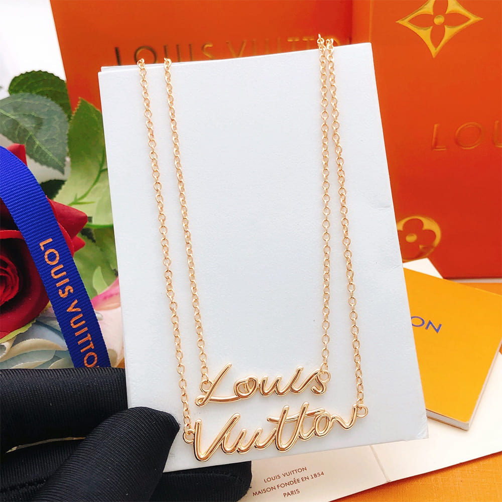 LV Script Necklace