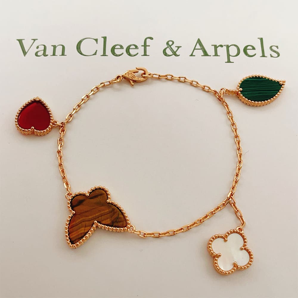 VCA Lucky Alhambra bracelet, 4 motifs