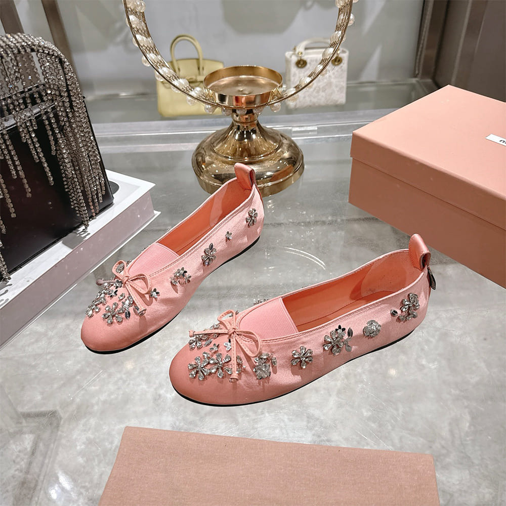 M1um1u Satin ballerinas(EU SIZE 35-41)