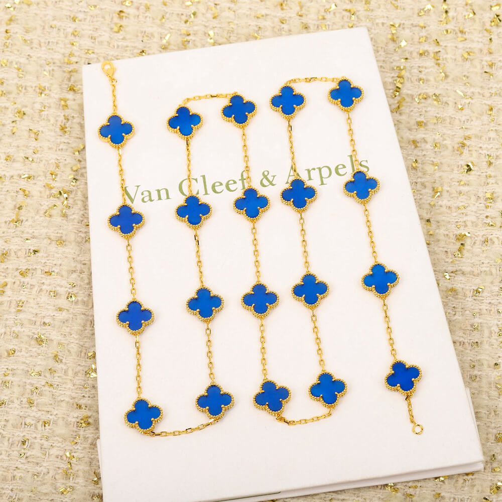 VCA Vintage Alhambra long necklace, 20 motifs