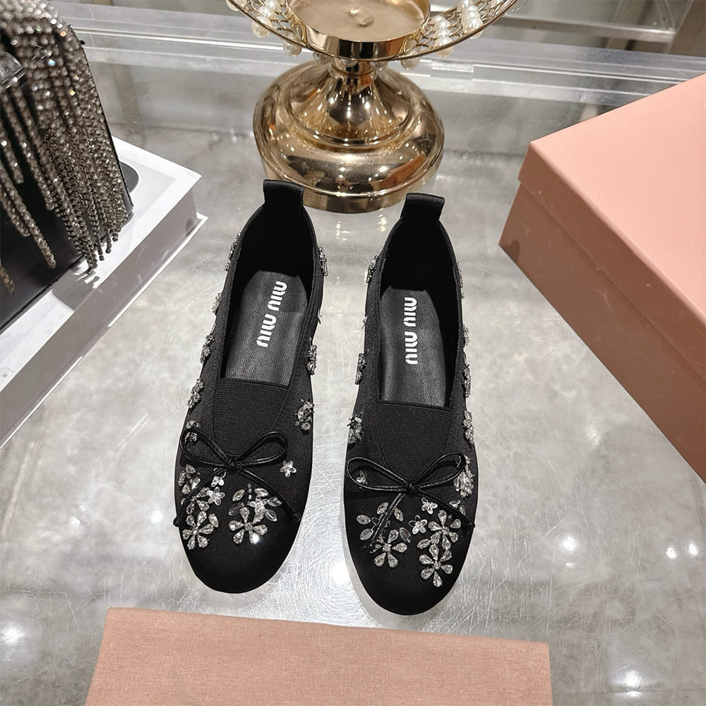 M1um1u Satin ballerinas(EU SIZE 35-41)