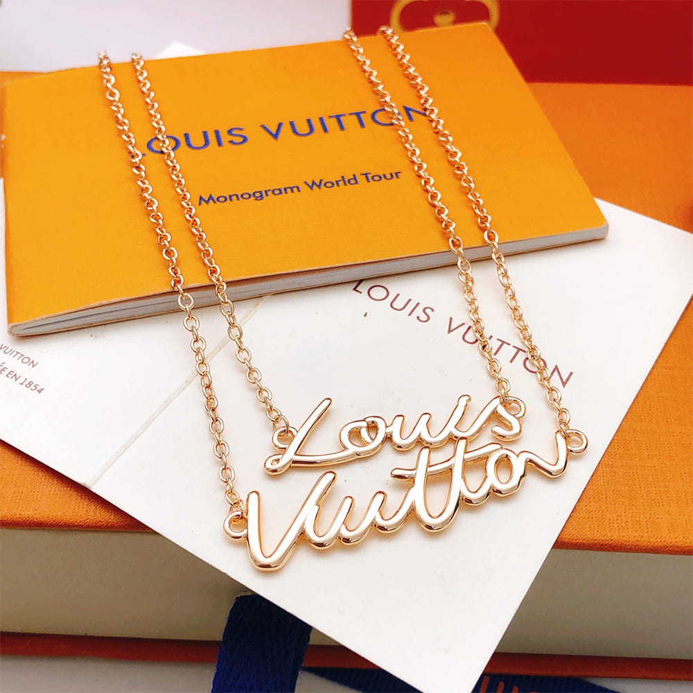 LV Script Necklace