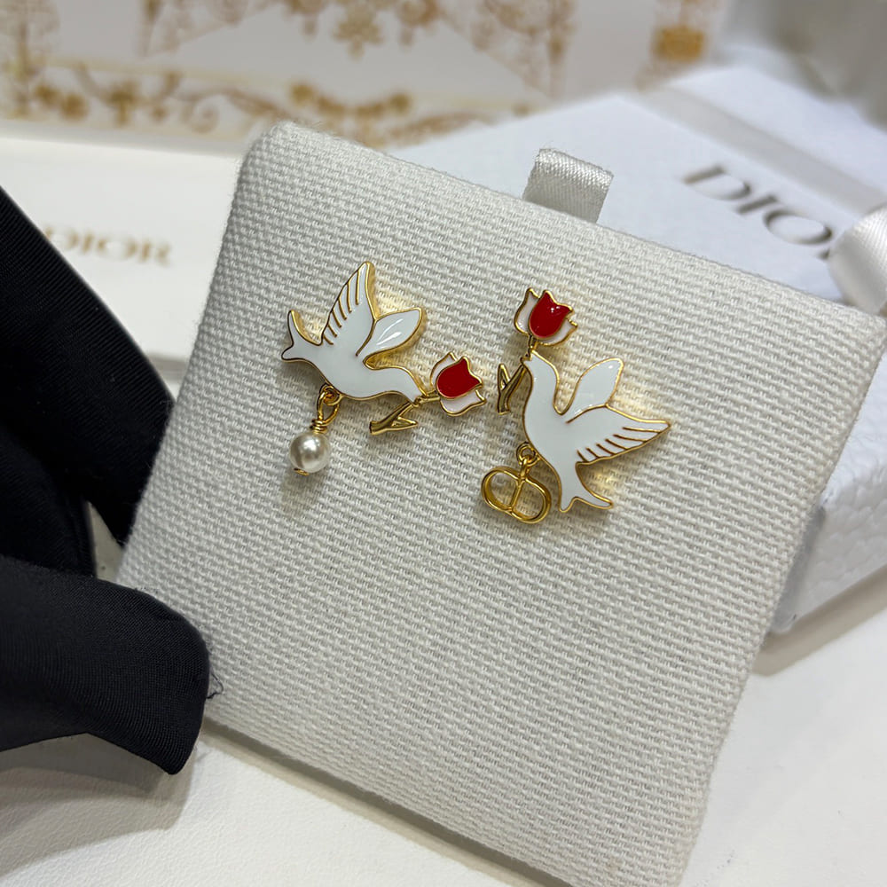 D10r Boucles d’oreilles Doves & Roses D10ramour
