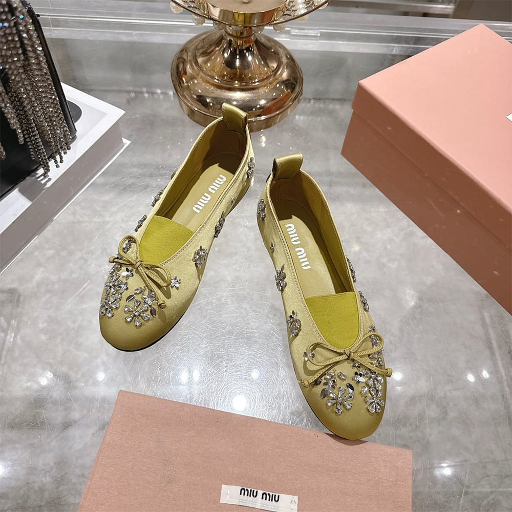 M1um1u Satin ballerinas(EU SIZE 35-41)