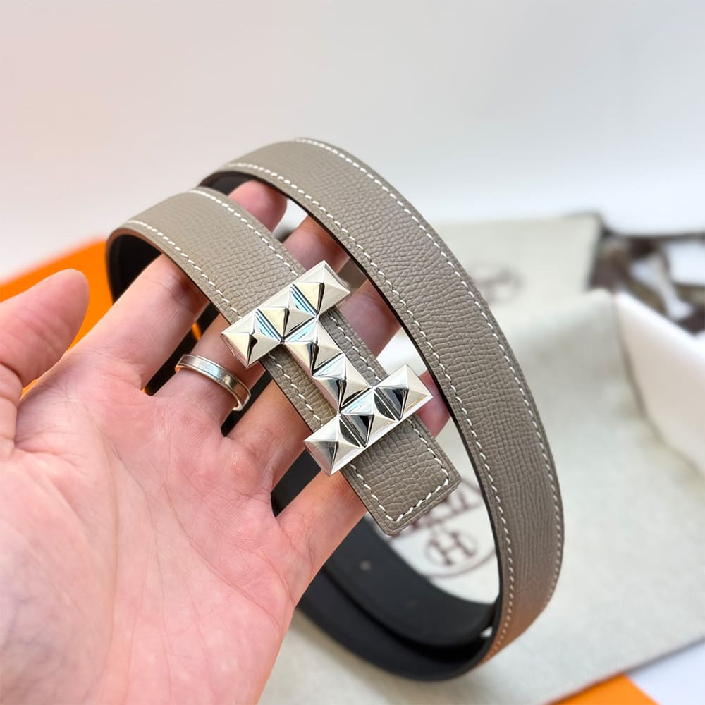 H**me5 H Infini belt buckle & Reversible leather strap 24 mm