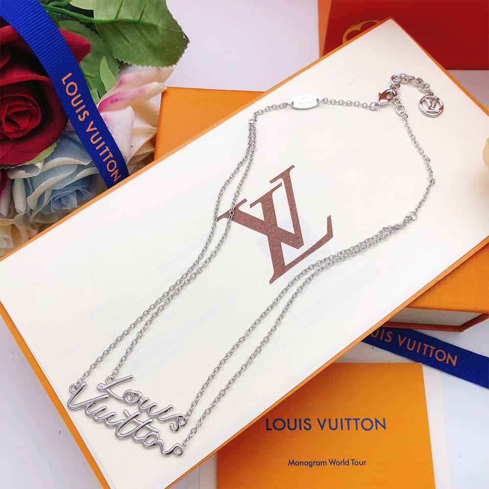 LV Script Necklace