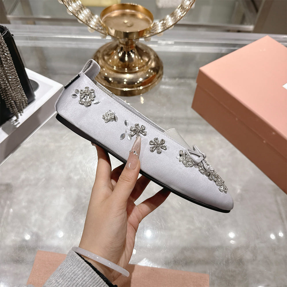 M1um1u Satin ballerinas(EU SIZE 35-41)