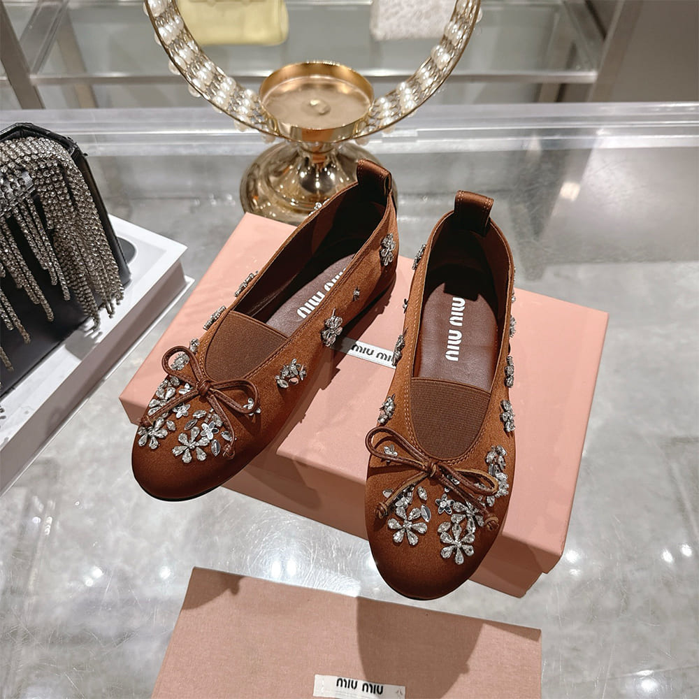 M1um1u Satin ballerinas(EU SIZE 35-41)