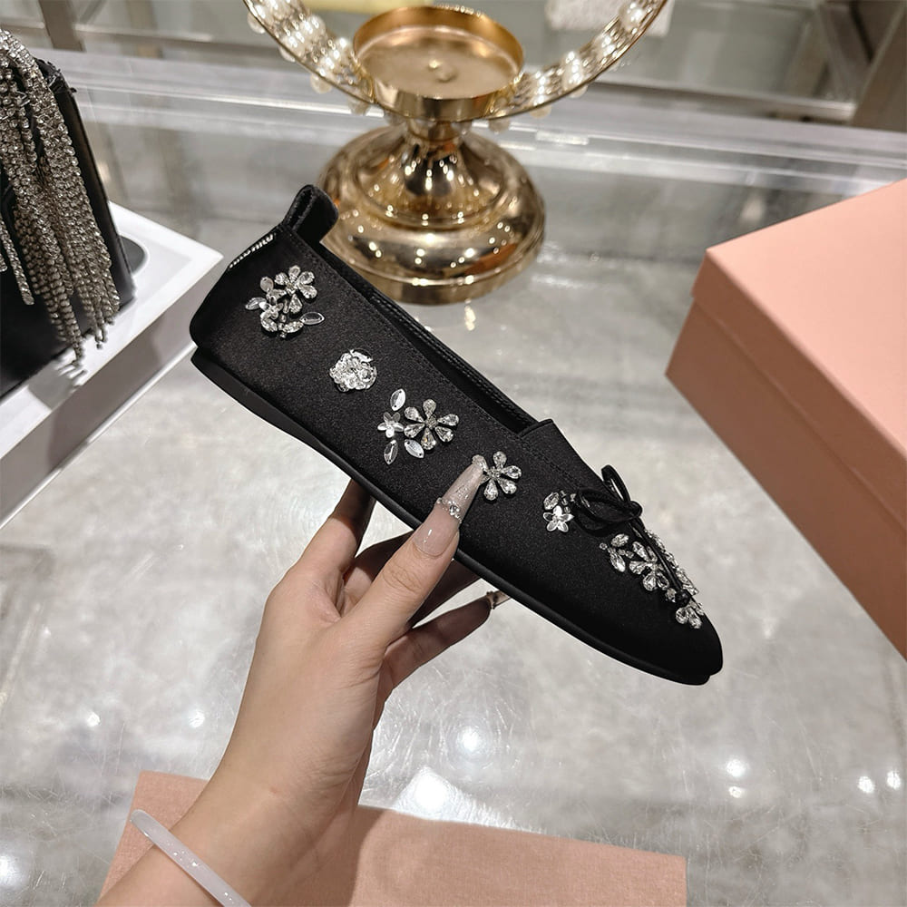 M1um1u Satin ballerinas(EU SIZE 35-41)