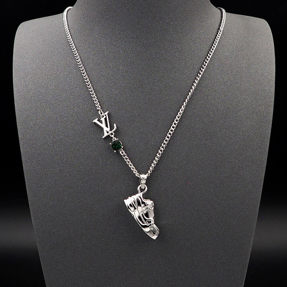 LV Metal Zircon Necklaces