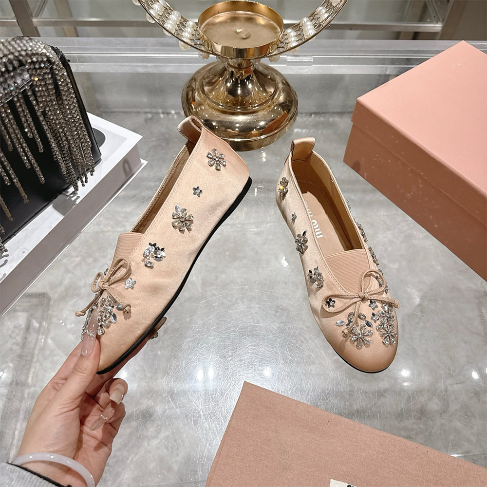 M1um1u Satin ballerinas(EU SIZE 35-41)