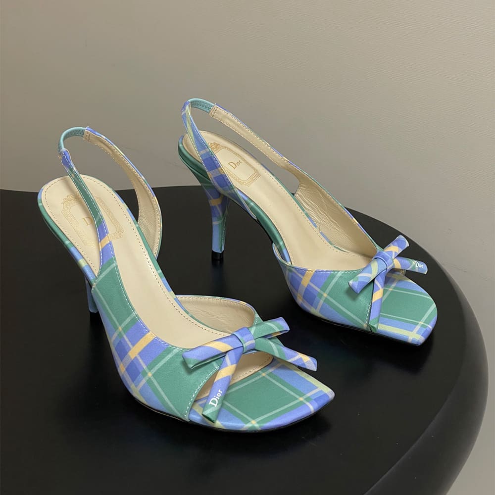 D10r Bow Heeled Slingback Sandal (EU SIZE 35-42)
