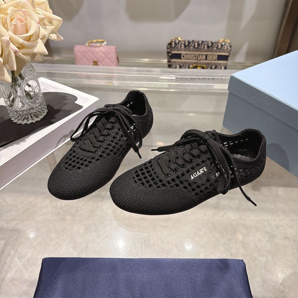 Pra*a Collapse crochet laced sneakers (EU SIZE 35-41)