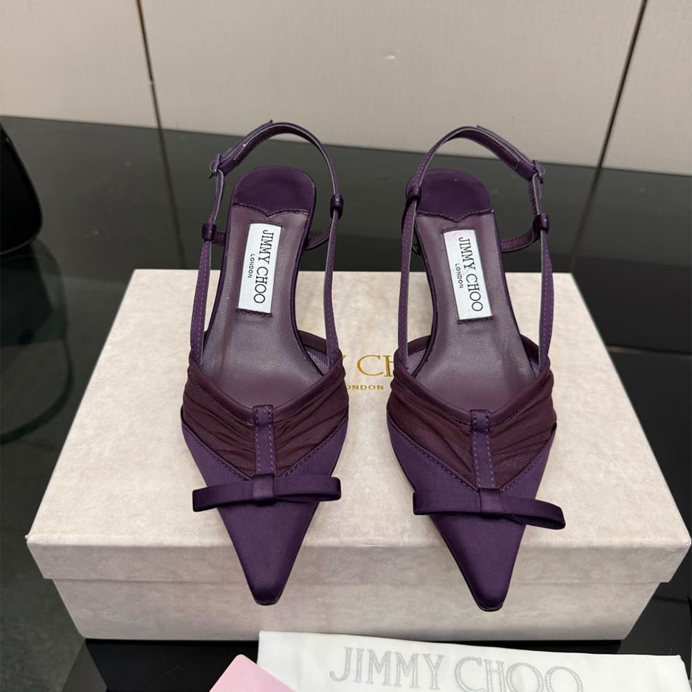 J1m*y Ch00 Ruched Tulle Pumps (EU SIZE 35-42)