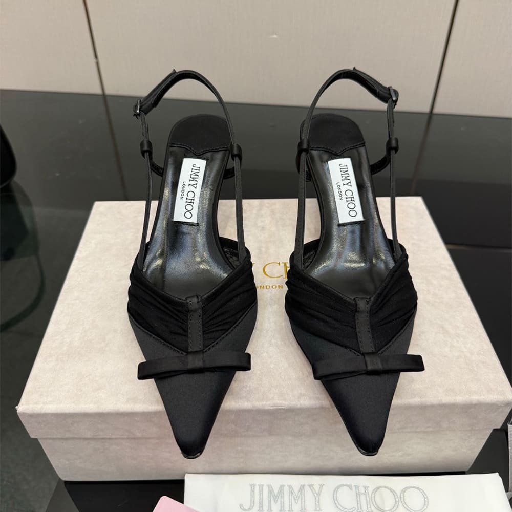 J1m*y Ch00 Ruched Tulle Pumps (EU SIZE 35-42)