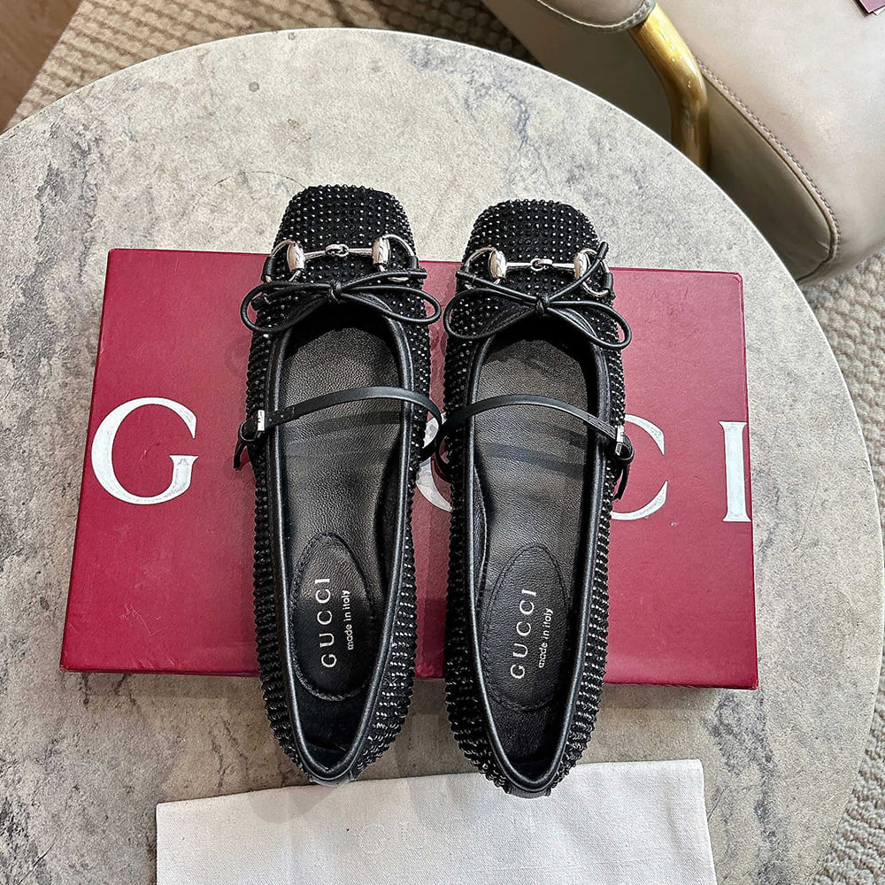 Women’s crystal Gvc*1 Horsebit ballet flat (EU SIZE 35-42)