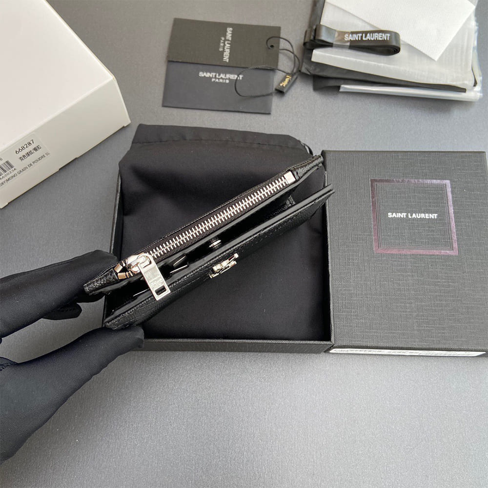 CASSANDRE MATELASS?? Fragments bi-fold wallet in grain de poudre leather(HIGH-END GRADE)