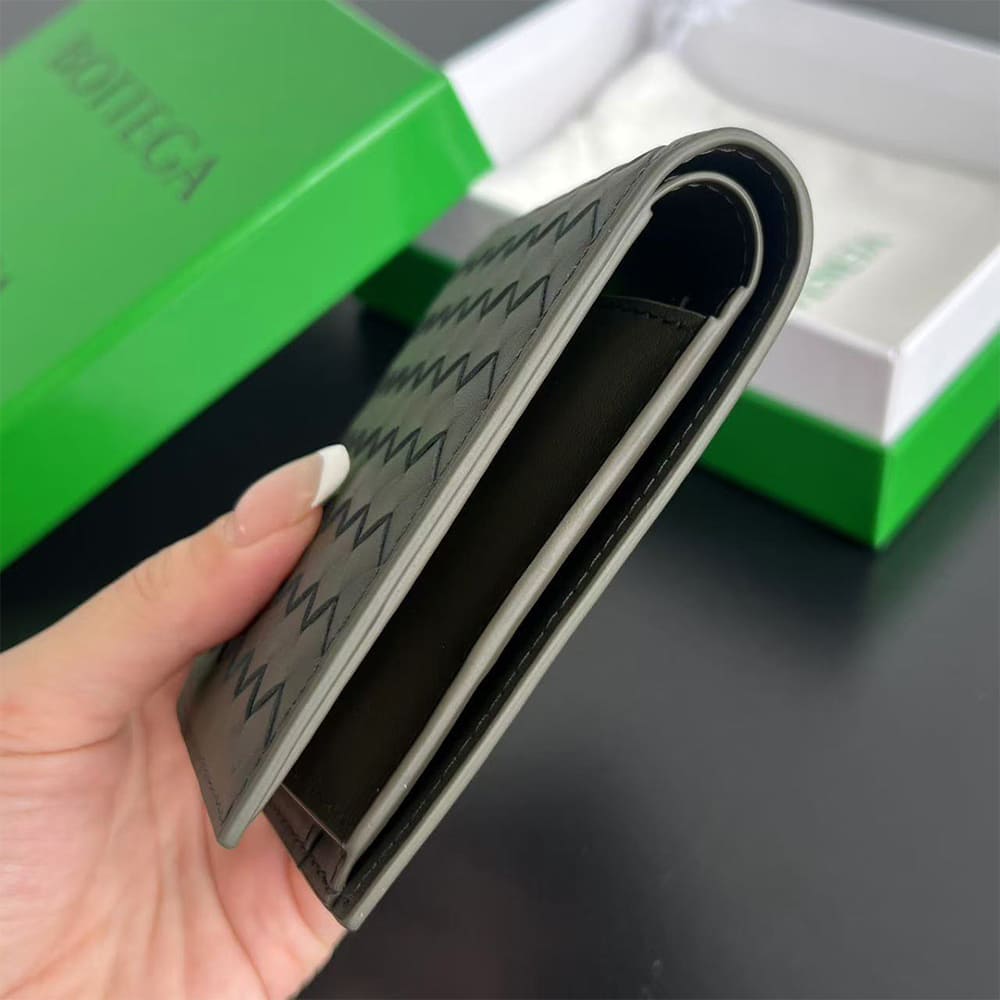 Intrecciato Piccolo Bi-Fold Wallet With Coin Purse(HIGH-END GRADE)