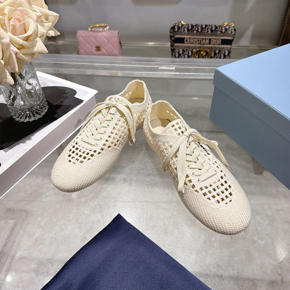 Pra*a Collapse crochet laced sneakers (EU SIZE 35-41)