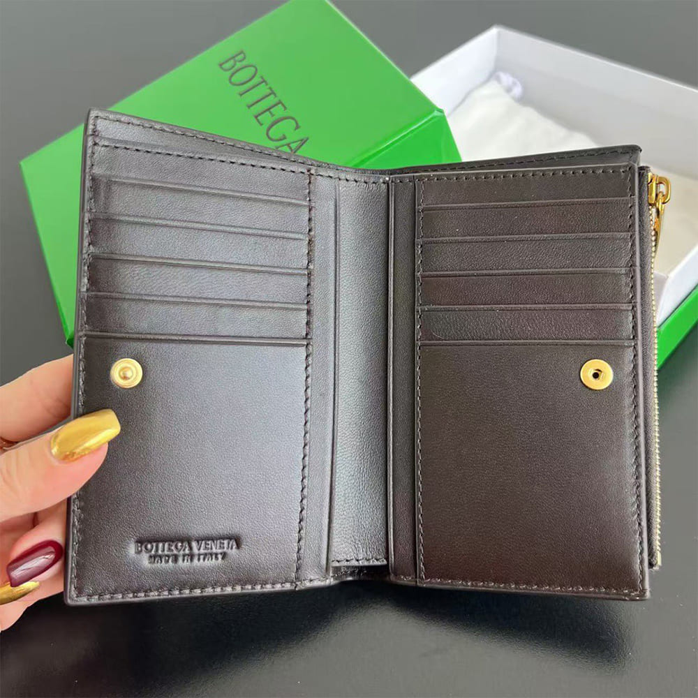 Intrecciato Medium Bi-Fold Wallet(HIGH-END GRADE)