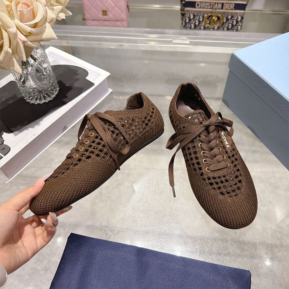 Pra*a Collapse crochet laced sneakers (EU SIZE 35-41)