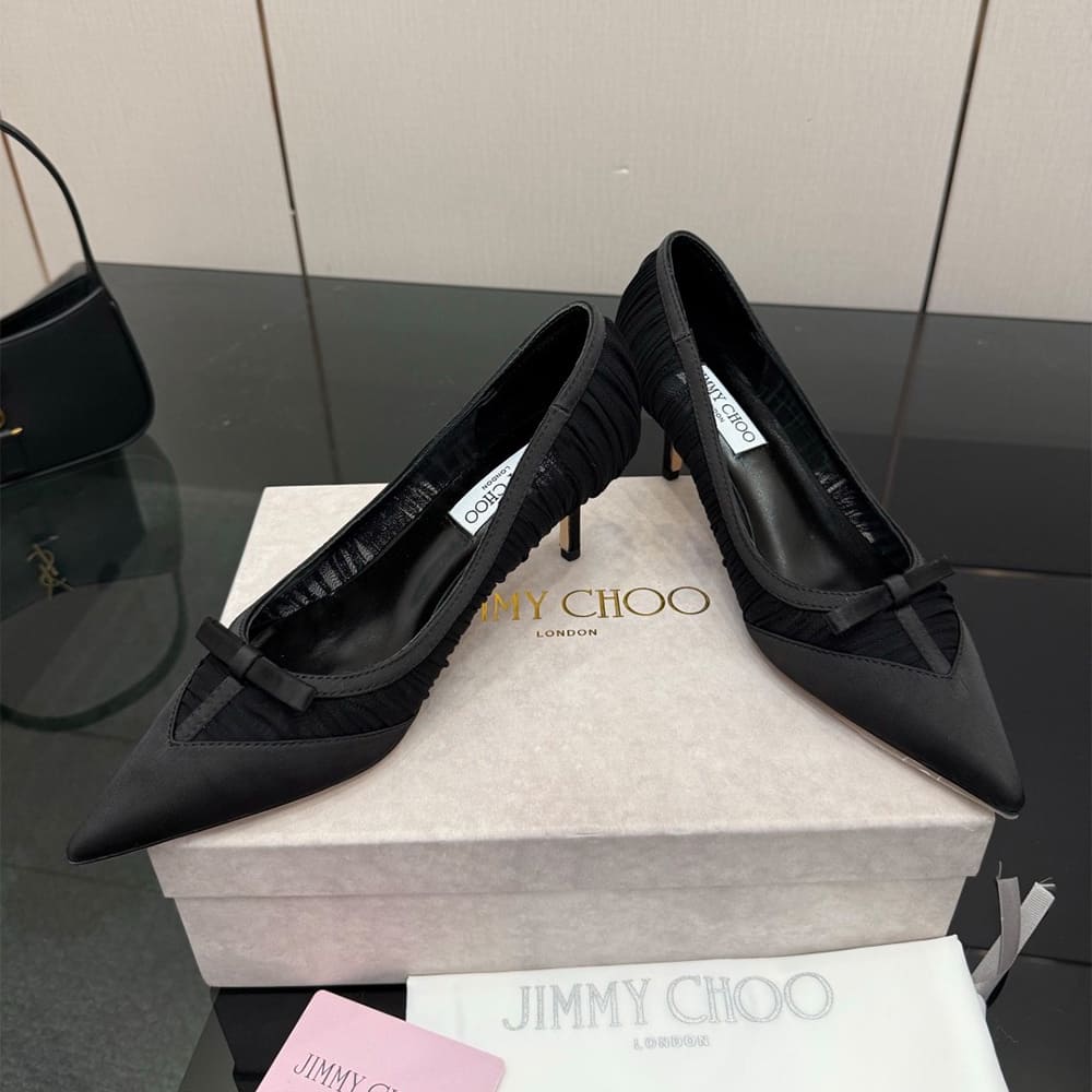 J1m*y Ch00 Ruched Tulle Pumps (EU SIZE 35-42)