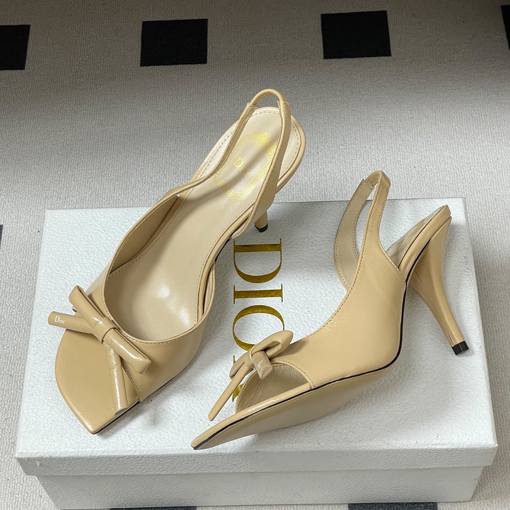 D10r Bow Heeled Slingback Sandal (EU SIZE 35-42)