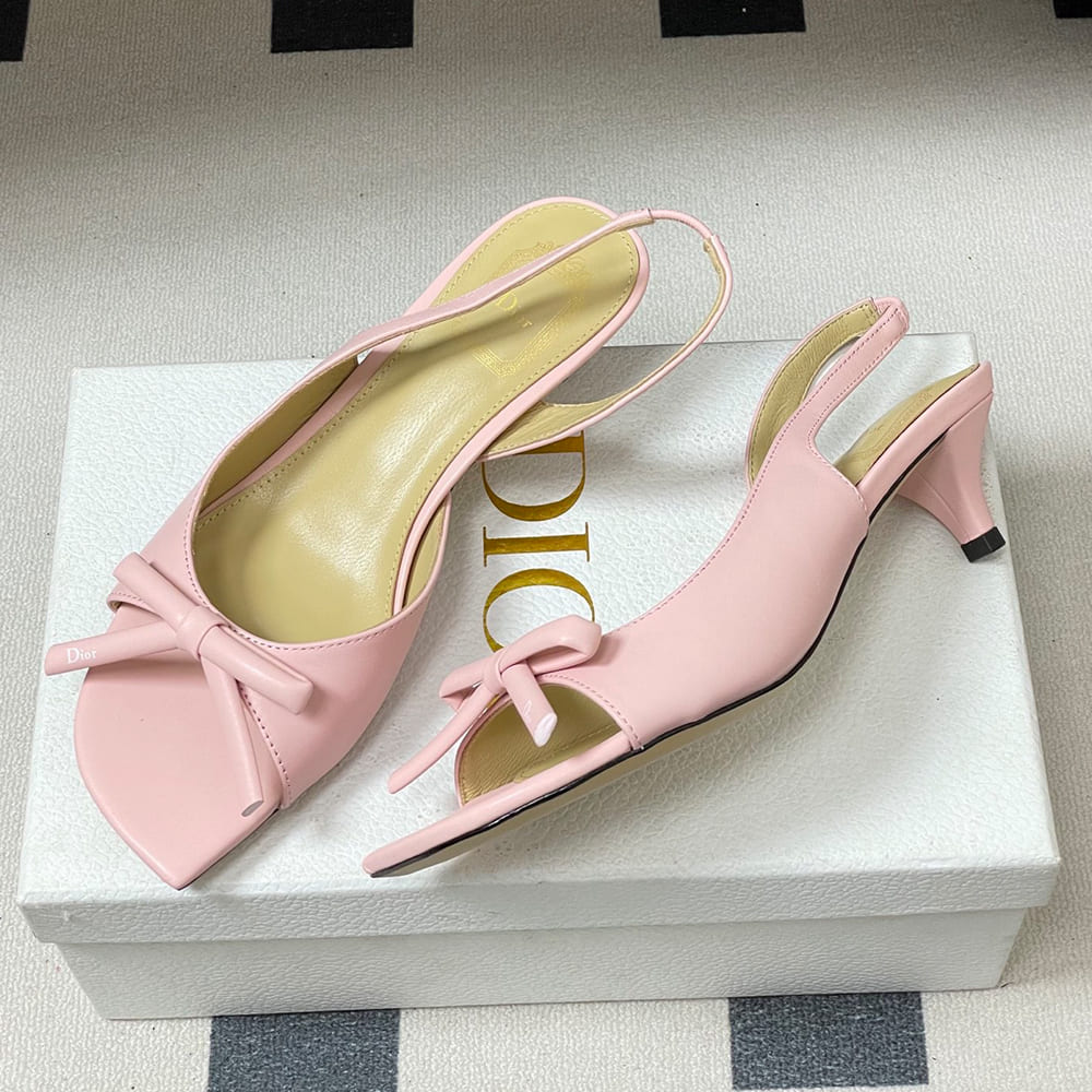 D10r Bow Heeled Slingback Sandal (EU SIZE 35-42)
