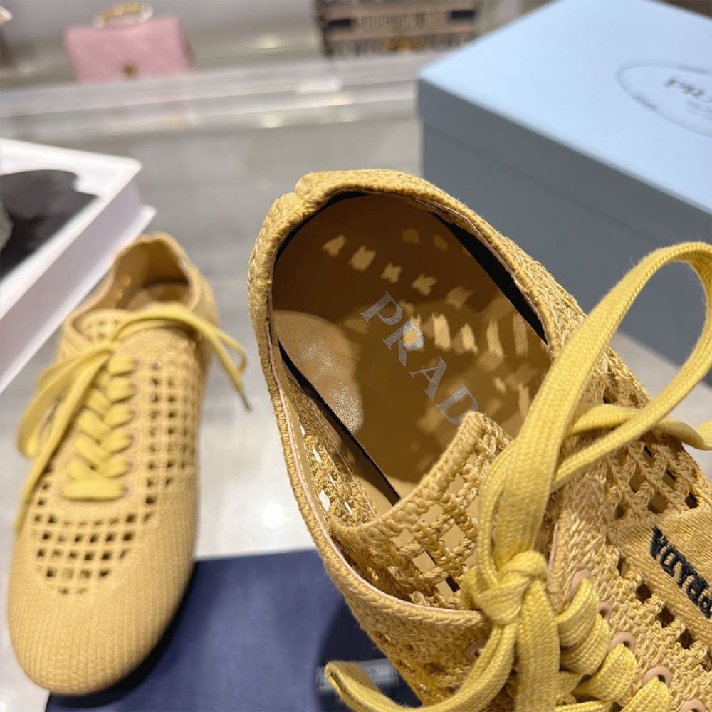 Pra*a Collapse crochet laced sneakers (EU SIZE 35-41)
