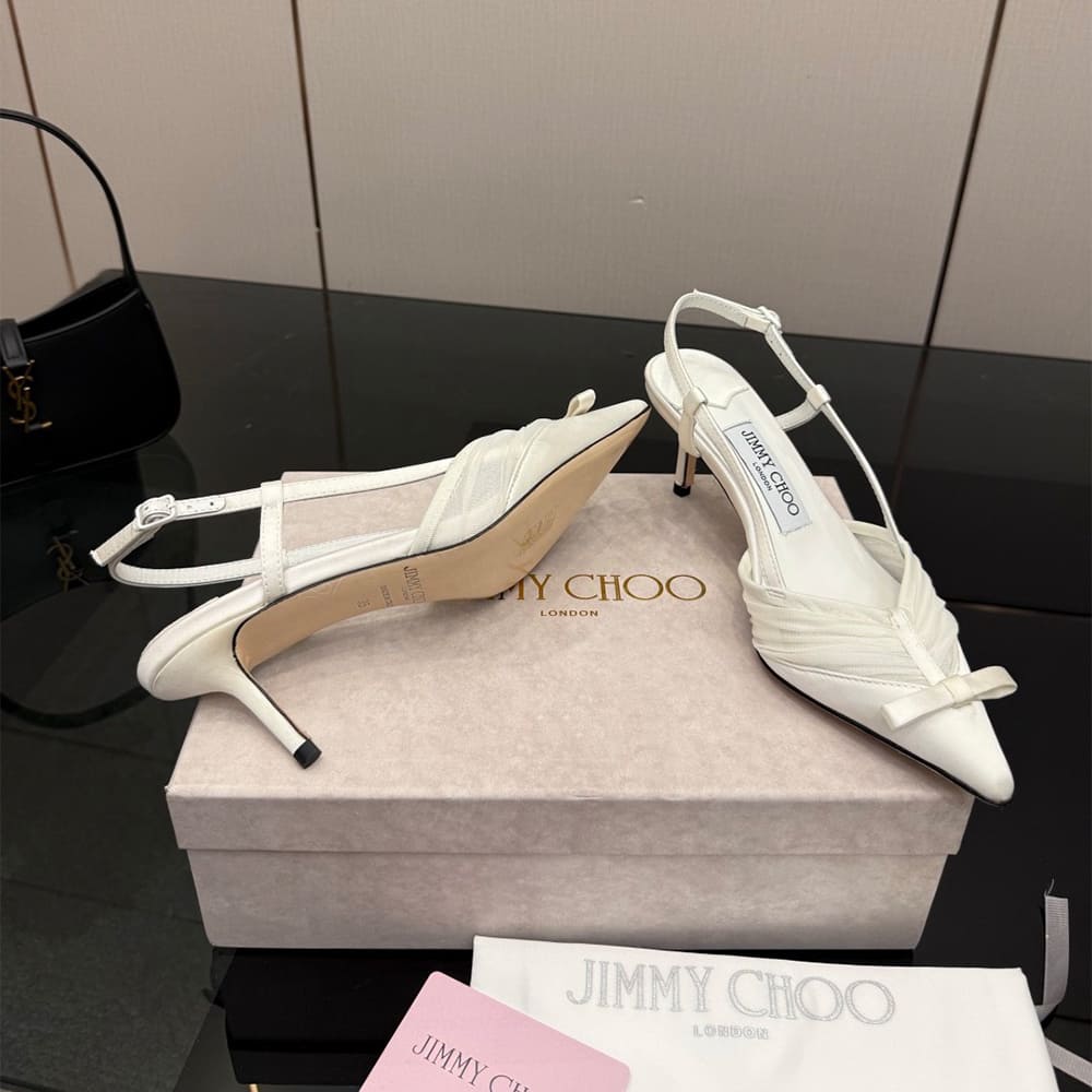 J1m*y Ch00 Ruched Tulle Pumps (EU SIZE 35-42)