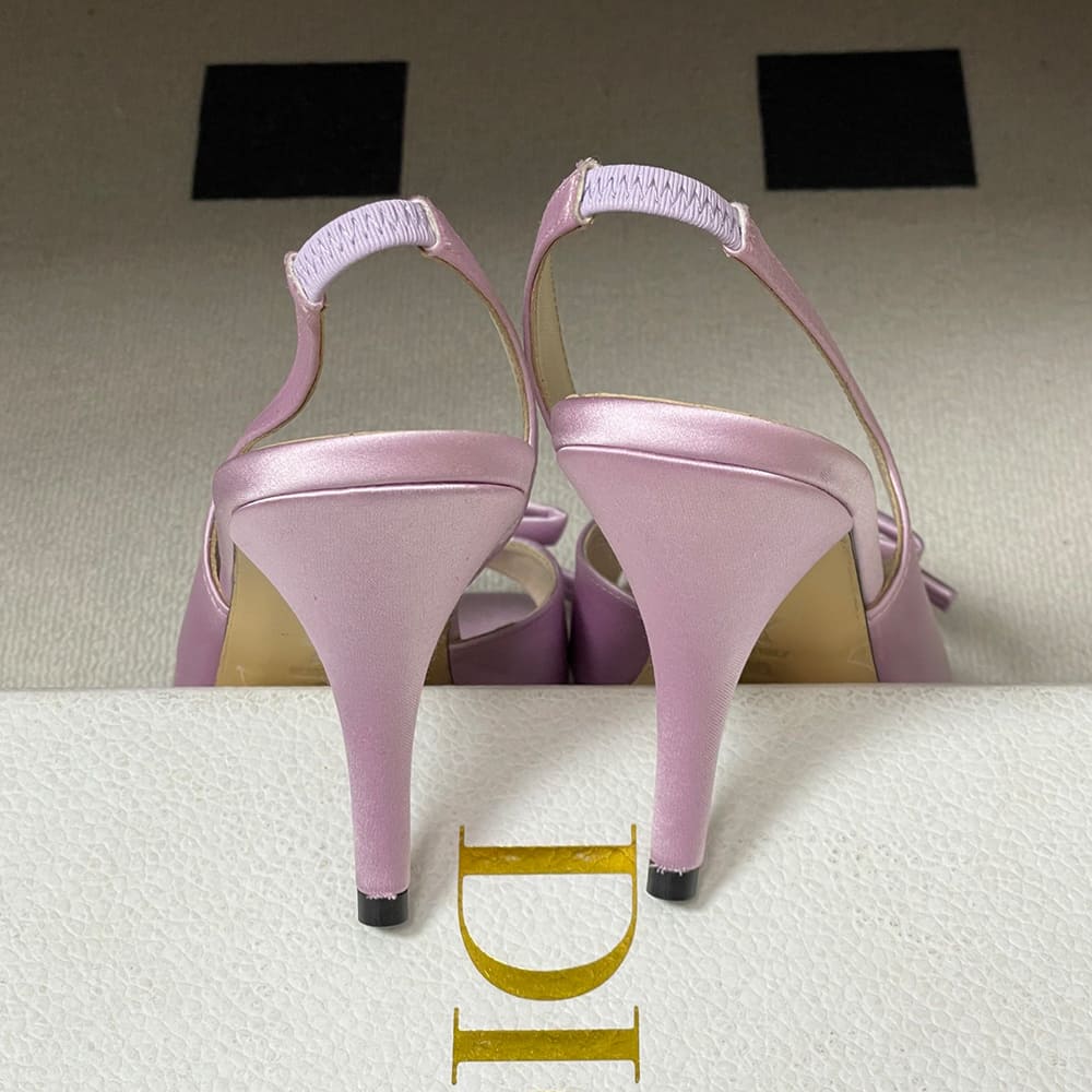 D10r Bow Heeled Slingback Sandal (EU SIZE 35-42)
