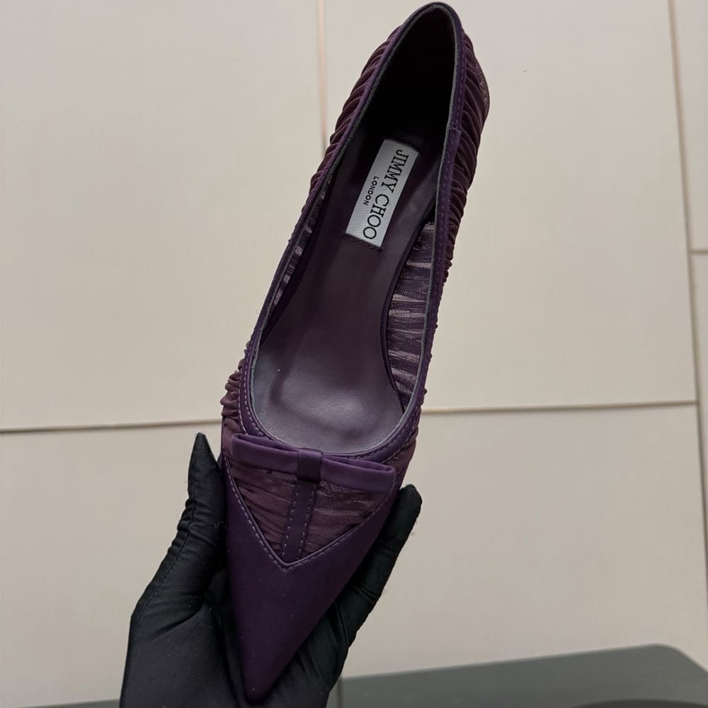 J1m*y Ch00 Ruched Tulle Pumps (EU SIZE 35-42)