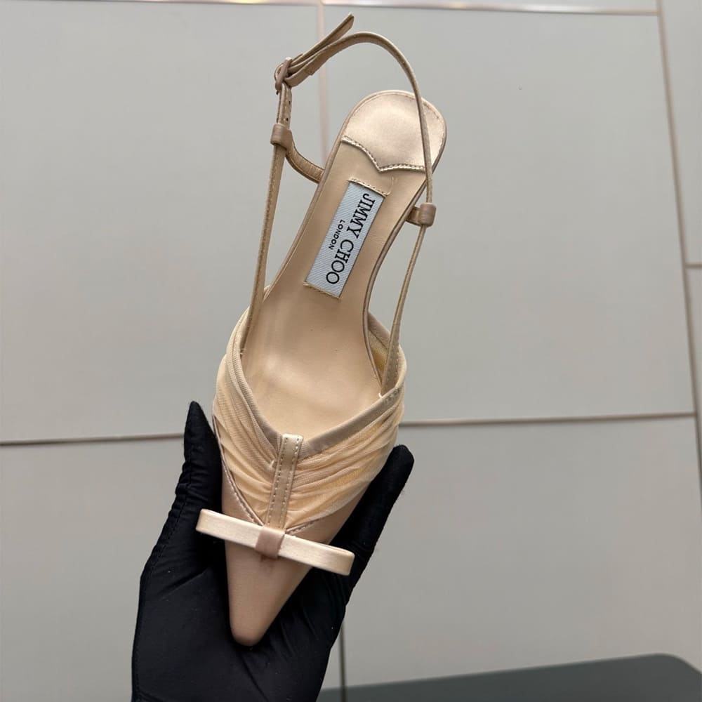 J1m*y Ch00 Ruched Tulle Pumps (EU SIZE 35-42)