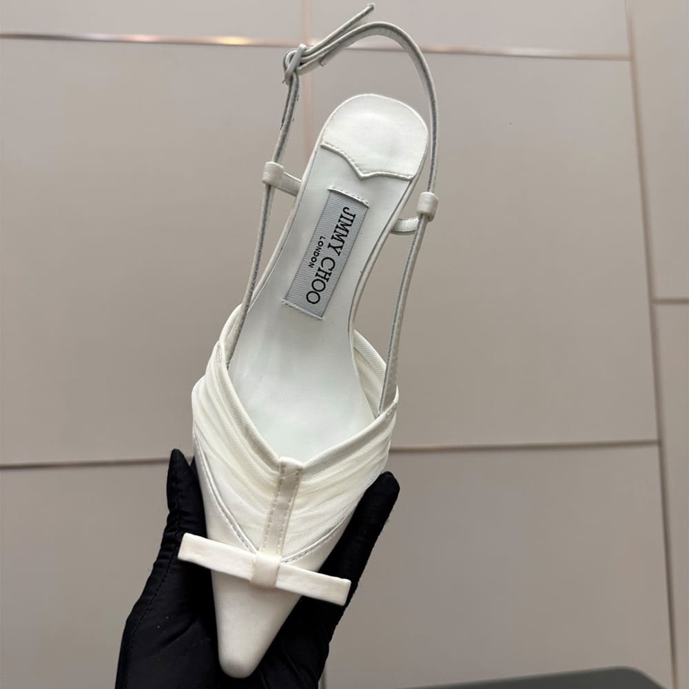 J1m*y Ch00 Ruched Tulle Pumps (EU SIZE 35-42)