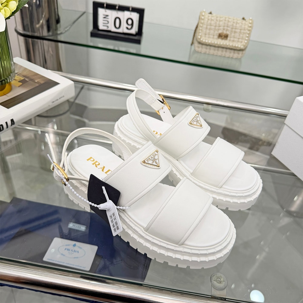 Pra*a Leather Platform Sandals (EU SIZE 35-42)
