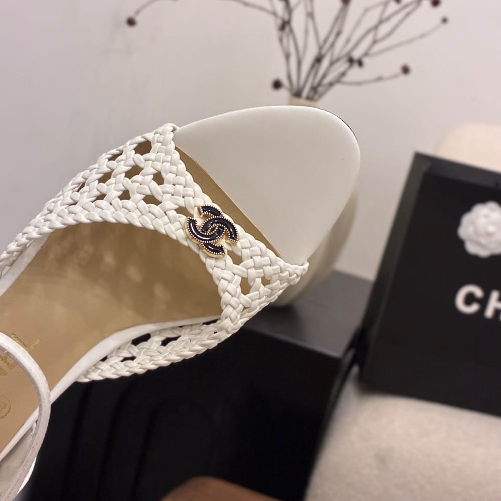 Ch**el Braided Ankle-Strap Sandals (EU SIZE 35-41)