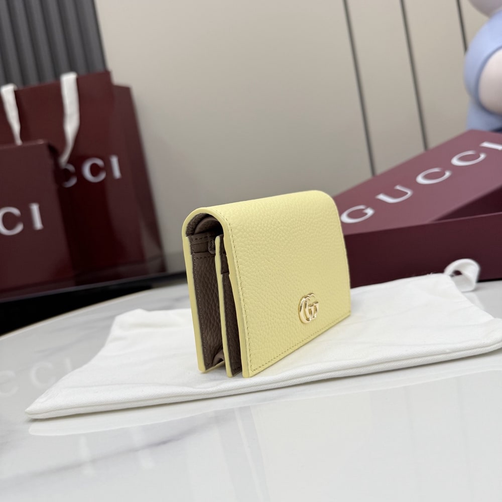 Gvc*1 Brown interior GG Marmont small wallet(HIGH-END GRADE)