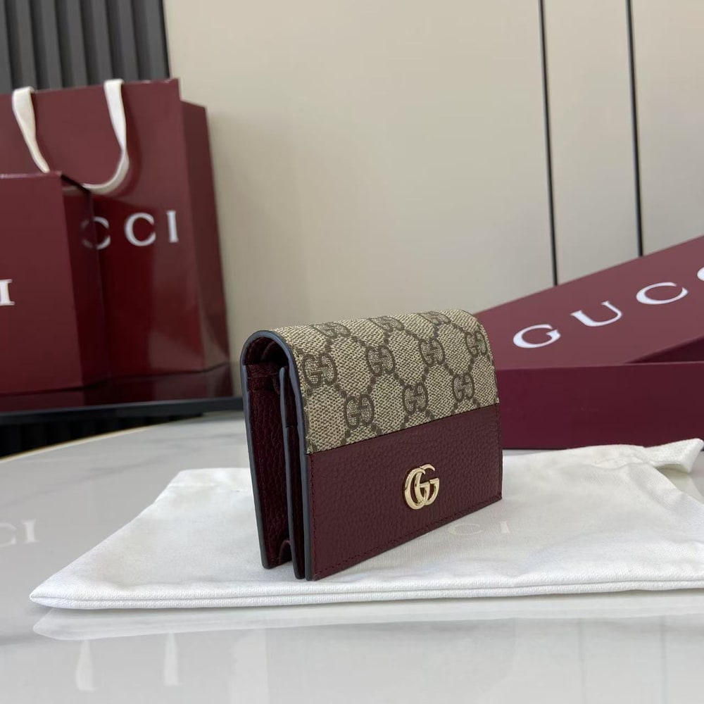 Gvc*1 Bi-color GG Marmont small wallet(HIGH-END GRADE)