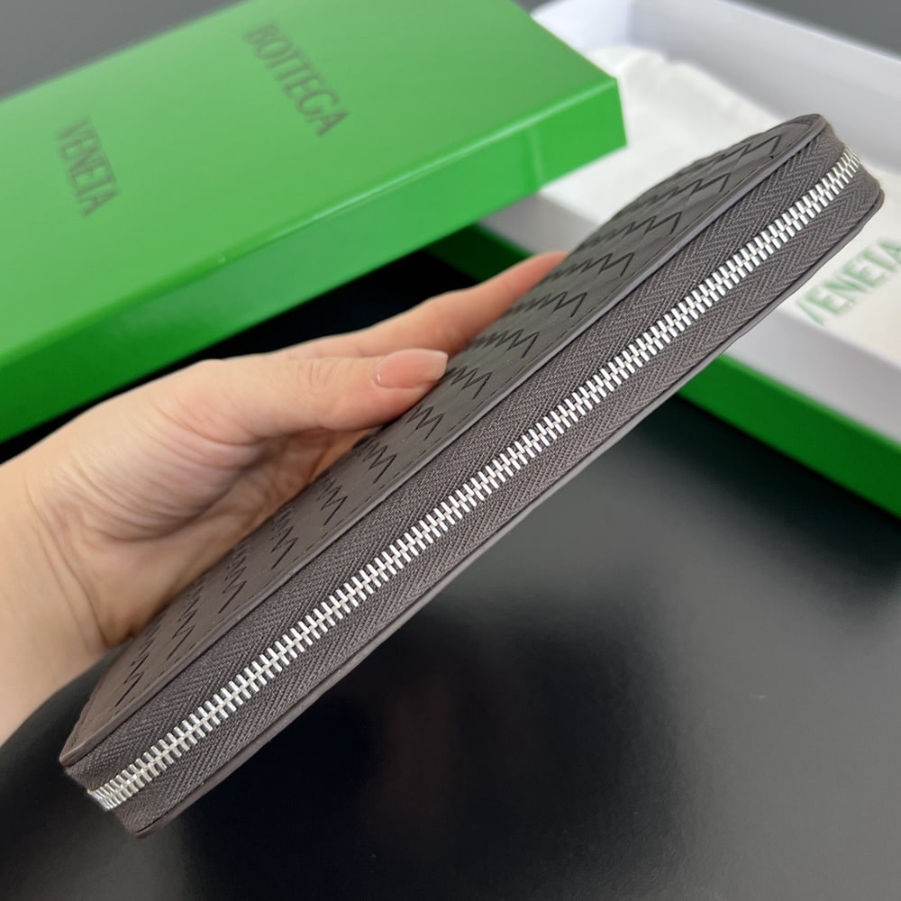 B0tt*ga Ven*ta Intrecciato Piccolo Zip Around Wallet(HIGH-END GRADE)