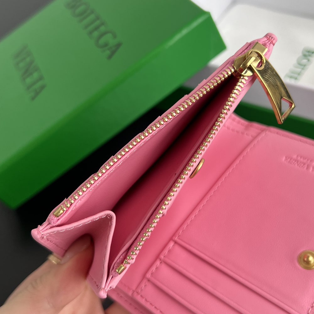 B0tt*ga Ven*ta Intrecciato Small Bi-Fold Wallet(HIGH-END GRADE)
