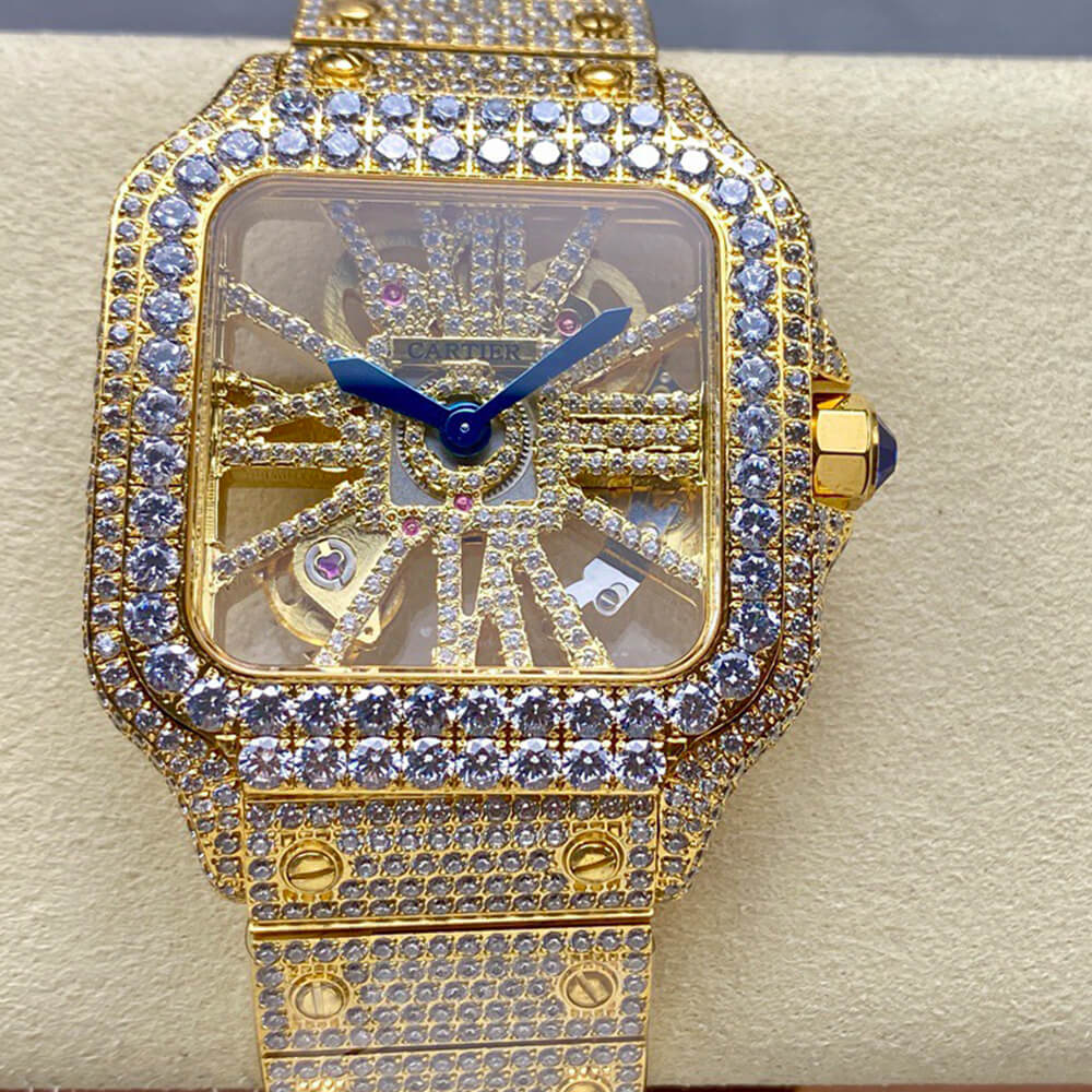 Ca*t1er Santos Skeleton Watch