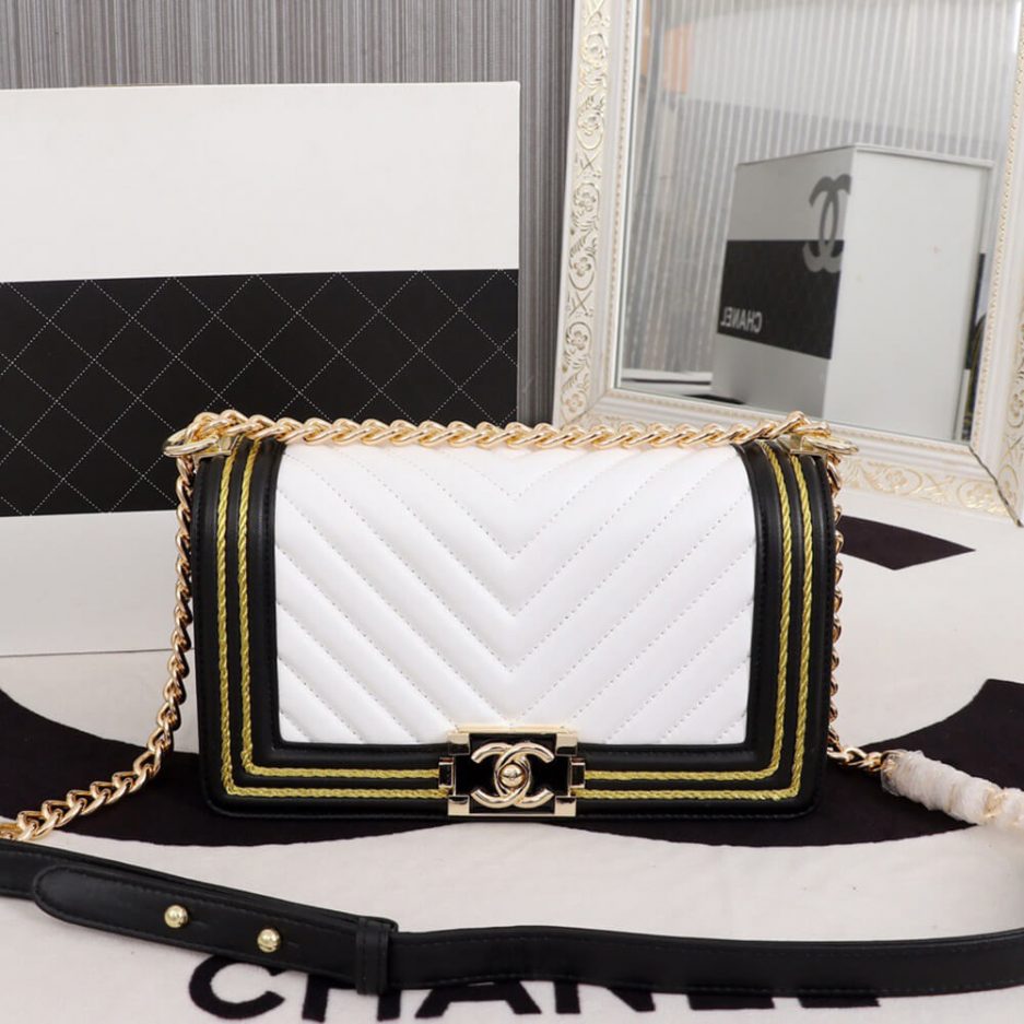 Chevron Boy Ch**el Handbag