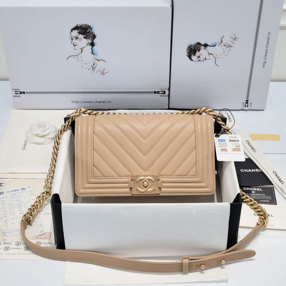 Chevron Boy Ch**el Handbag