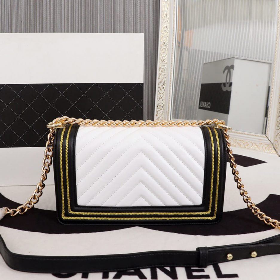 Chevron Boy Ch**el Handbag