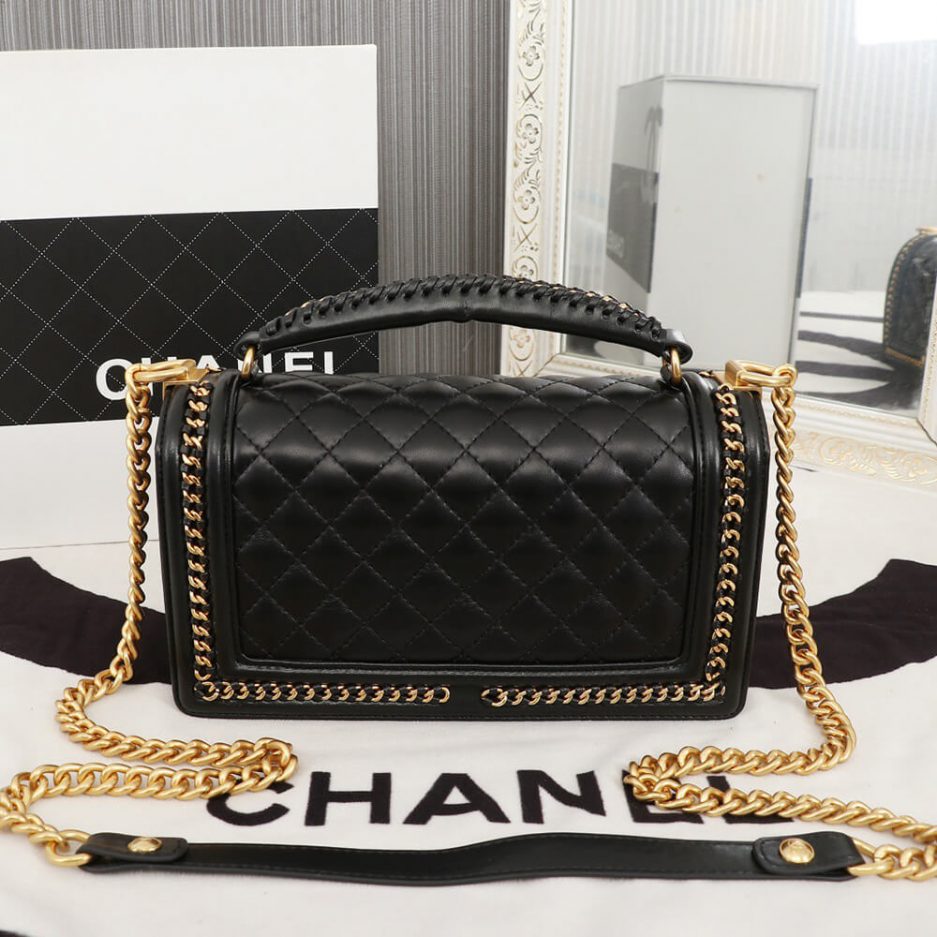 Ch**el Top Handle Boy Handbag