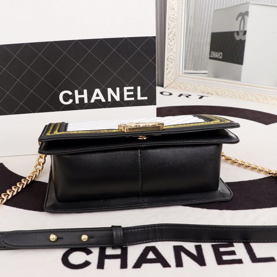 Chevron Boy Ch**el Handbag
