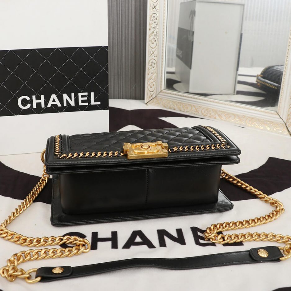 Ch**el Top Handle Boy Handbag