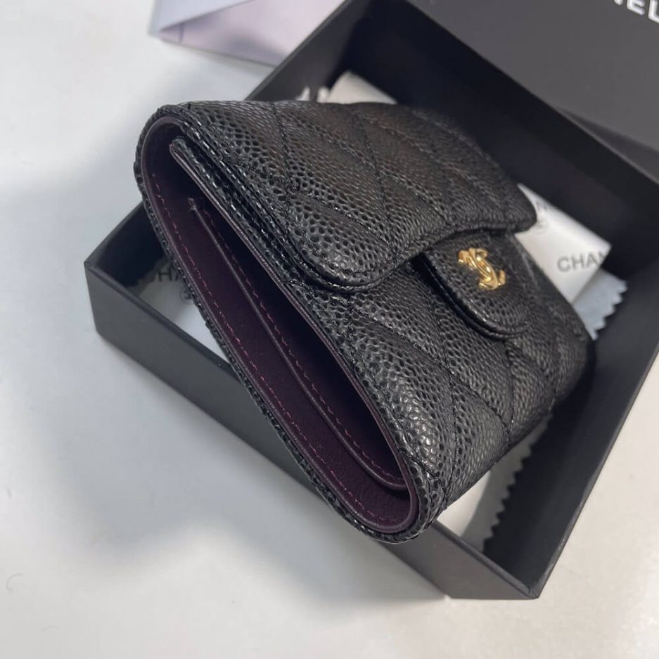 Ch**el Flap Compact Wallet