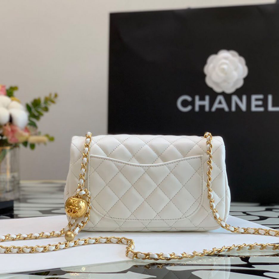 Ch**el Pearl Crush Mini Rectangular Flap Bag